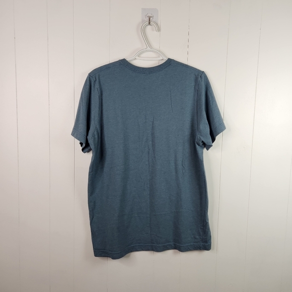 Westcoastees Just Fishing For the Halibut Blue Short Sleeve Graphic Tee Novelty - Picture 3 of 6